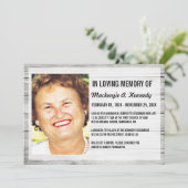 Foto Memorial Service of Funeral Invitations Kaart (Staand voorkant)