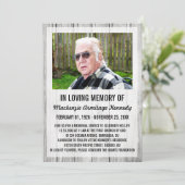 Foto Memorial Service of Funeral Invitations Kaart (Staand voorkant)