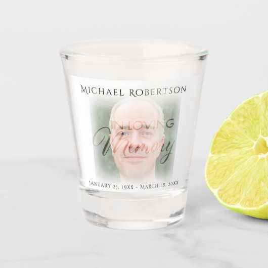 Foto Memorial Shot Glass Glas (Voorkant)