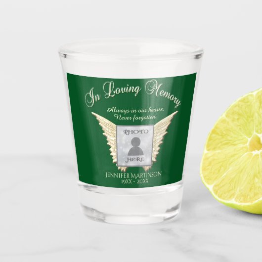 Foto Memorial Shot Glass Glas (Voorkant)