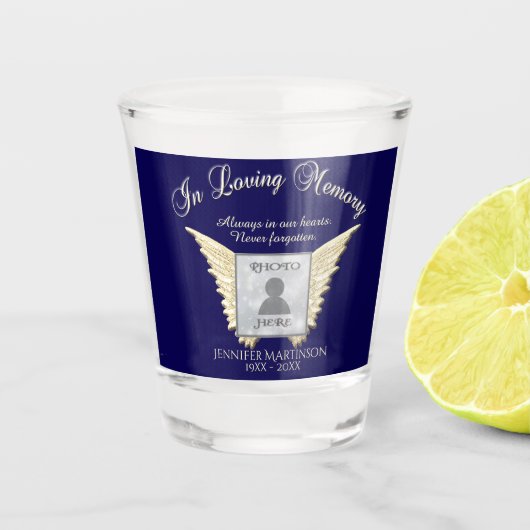 Foto Memorial Shot Glass Shot Glas (Voorkant)