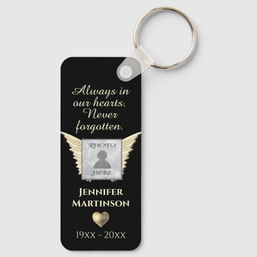 Foto Memorial Sleutelhanger (Achterkant)