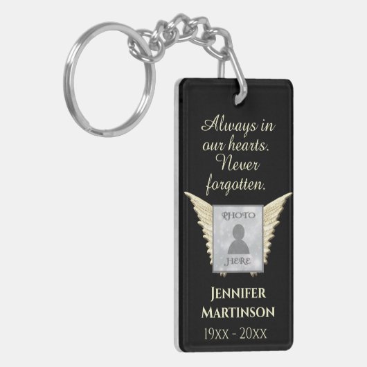 Foto Memorial Sleutelhanger (Voorkant Links)