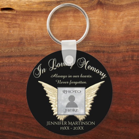 Foto Memorial Sleutelhanger (Achterkant)