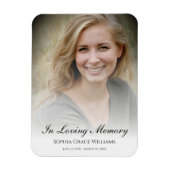 Foto Memorial tribute dood begrafenis Magneet (Verticaal)