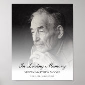 Foto Memorial tribute dood begrafenis Poster (Voorkant)