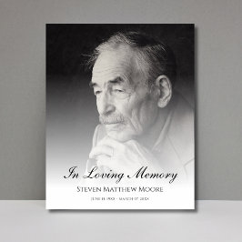 Foto Memorial tribute dood begrafenis Poster