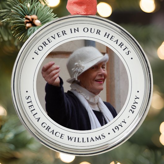 Foto Memorial Tribute Metalen Ornament