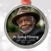 Foto Memorial Tribute Remembrance Metalen Ornament