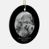 Foto Memorial Viering van het leven Begrafenisgesc Keramisch Ornament (Rechts)