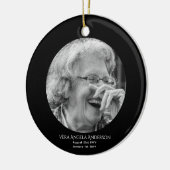 Foto Memorial Viering van het leven Begrafenisgesc Keramisch Ornament (Links)
