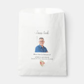 Foto Memorial Zinnia zaad begrafenis Bedankzakje (Voorkant)