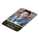 Foto Memoriam Magnet voor Jongen of Man Magneet (Linkerzijde)