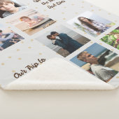 Foto Memories Best Dad Khaki Hearts Sherpa Deken (3/4)