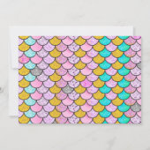 Foto Mermaid Birthday Bedankkaart (Achterkant)