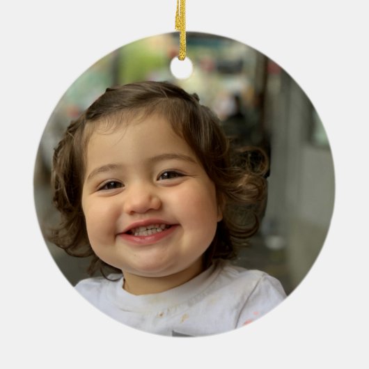 Foto: Mermaid Dark Hair Pink Blue Cute Rainbow Keramisch Ornament (Achterkant)