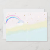 Foto mermicorn verjaardagsuitnodiging Magisch fees Kaart (Achterkant)