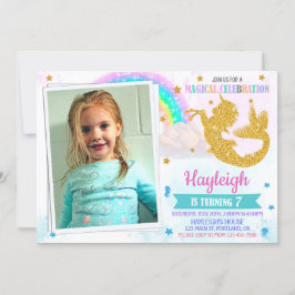 Foto: Mermicorn verjaardagsuitnodiging Mericorn Kaart