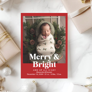 Foto Merry and Bright Birth Aankondiging