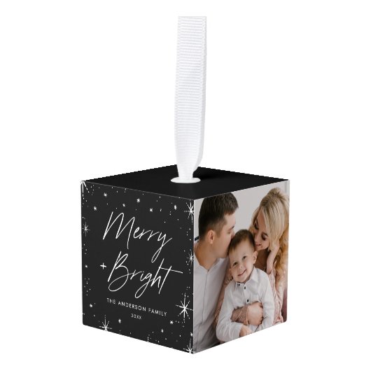 Foto Merry and Bright Black Decoratie (Voorkant hoekig)