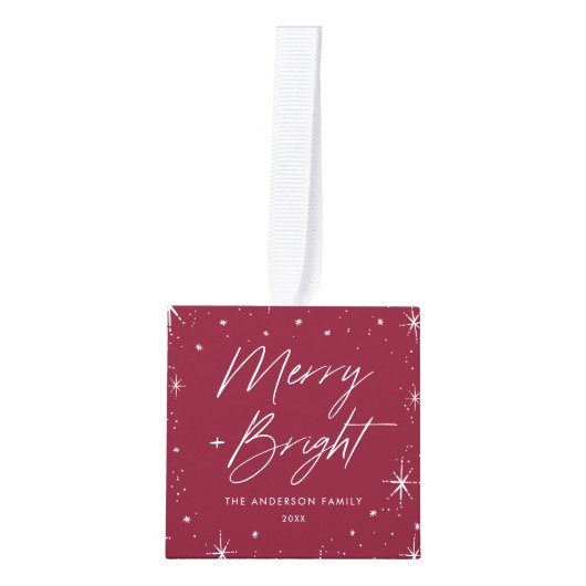Foto Merry and Bright Cranberry Decoratie (Voorkant)