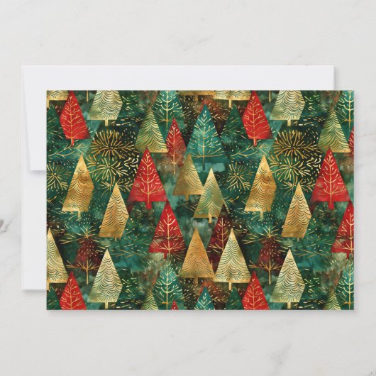 Foto Merry and Bright Modern Typografie Feestdagenkaart (Achterkant)