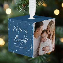 Foto Merry and Bright Navy Decoratie