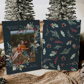 Foto Merry Christmas Botanicals Kaart