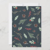 Foto Merry Christmas Botanicals Kaart (Achterkant)