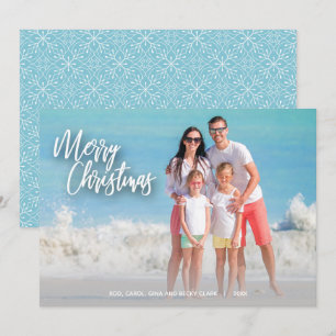 Foto MERRY CHRISTMAS Feestdagenkaart