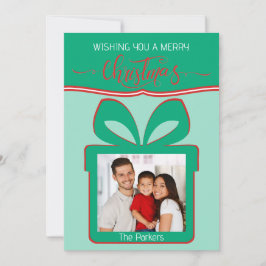 Foto Merry Christmas Flat Wenskaart Kaart