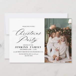 Foto Merry Christmas Party Invitations Kaarten