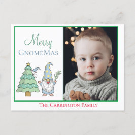 Foto Merry GnomeMas Holiday Cute Kerstpostca Briefkaart