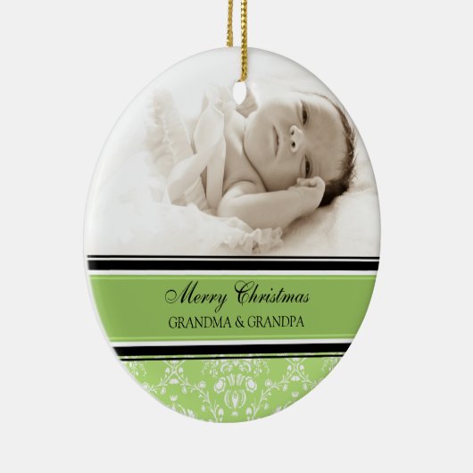 Foto Merry Kerstgrootouders Ornament Green (Rechts)