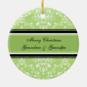 Foto Merry Kerstgrootouders Ornament Green (Achterkant)