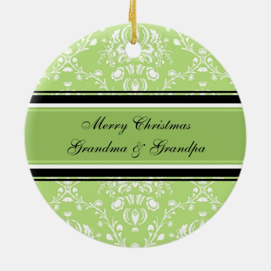 Foto Merry Kerstgrootouders Ornament Green (Achterkant)