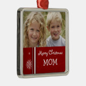 Foto Merry Kerstmis Mam Ornament (Rechts)