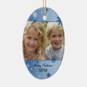 Foto Merry Kerstmis Mam Ornament (Rechts)