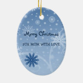 Foto Merry Kerstmis Mam Ornament (Achterkant)