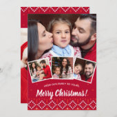 Foto Merry Kerstmis Noordse Sweater Feestdagenkaart (Voorkant / Achterkant)