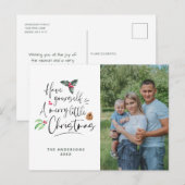 Foto: Merry Little Christmas Feestdagenkaart (Voorkant / Achterkant)