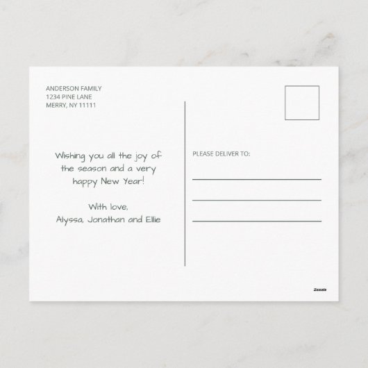 Foto: Merry Little Christmas Feestdagenkaart (Achterkant)