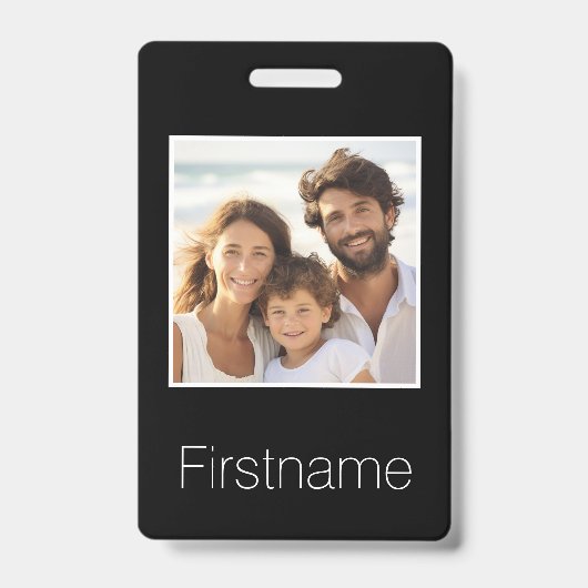 Foto met aangepaste naam Identificatie Bagage Badge (Voorzijde)