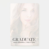Foto met Afstuderen tekst en overlay Post-it® Notes (Voorkant)