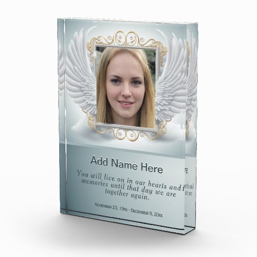 Foto met Angel Wings Lijst (Rechts)