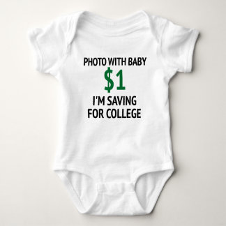Foto met Baby $1 poodysuit Romper