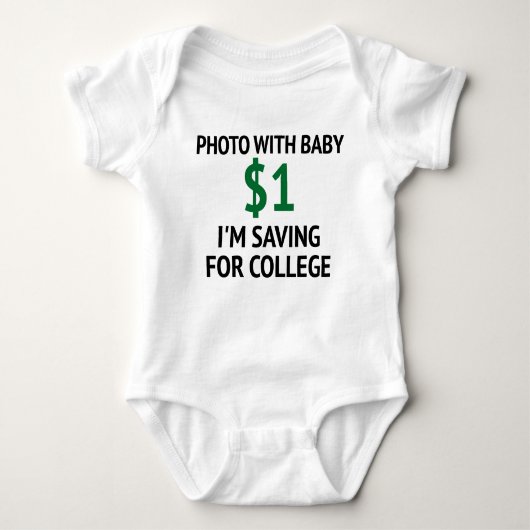 Foto met Baby $1 poodysuit Romper (Voorkant)
