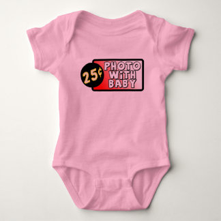Foto met baby grappig romper baby humor