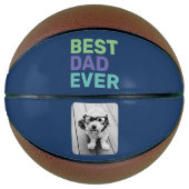 Foto met beste vader ooit - Whimsical Greep Blue Basketbal (Voorkant)