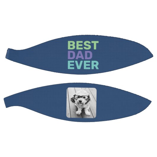 Foto met beste vader ooit - Whimsical Greep Blue Basketbal (Panelen)